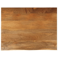 vidaXL Bordsskiva 90x80x3,8 cm levande kant massivt mangoträ