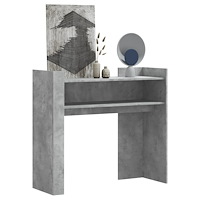 vidaXL Konsolbord betonggrå 100x35x90 cm konstruerat trä