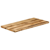 vidaXL Bordsskiva 100x60x2,5 cm levande kant massivt grovt mangoträ