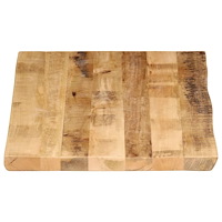 vidaXL Bordsskiva 100x60x2,5 cm levande kant massivt grovt mangoträ
