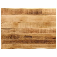 vidaXL Bordsskiva 70x60x3,8 cm levande kant massivt grovt mangoträ