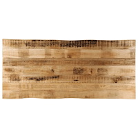 vidaXL Bordsskiva 140x60x2,5 cm levande kant massivt grovt mangoträ