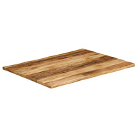 vidaXL Bordsskiva 90x80x3,8 cm levande kant massivt grovt mangoträ