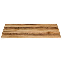 vidaXL Bordsskiva 90x80x3,8 cm levande kant massivt grovt mangoträ