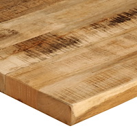 vidaXL Bordsskiva 90x80x3,8 cm levande kant massivt grovt mangoträ
