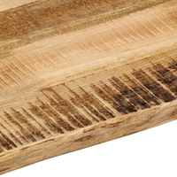 vidaXL Bordsskiva 90x80x3,8 cm levande kant massivt grovt mangoträ