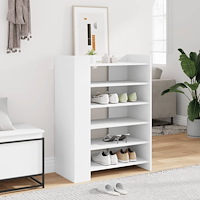 vidaXL Skoskåp vit 74,5x37,5x100 cm konstruerat trä