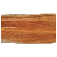 vidaXL Bordsskiva 100x60x3,8 cm rektangulär massiv akacia levande kant