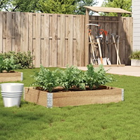 vidaXL Odlingslåda 100x50 cm massiv furu