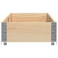 vidaXL Odlingslåda 150x50 cm massivt furuträ