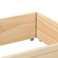 vidaXL Odlingslåda 150x50 cm massivt furuträ