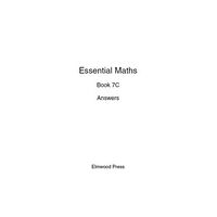 Elmwood Education Limited Essential Maths 7C Answers (häftad, eng)