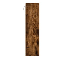 vidaXL Vitrinskåp rökfärgad ek 100x15x58 cm konstruerat trä