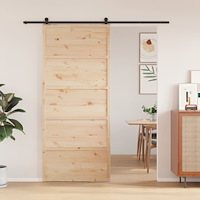 vidaXL Ladugårdsdörr 90x208 cm massiv furu