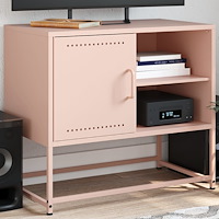 vidaXL TV-skåp rosa 68x39x60,5 cm stål