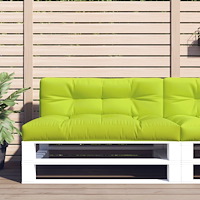 vidaXL Palldyna ljusgrön 120x40x12 cm tyg