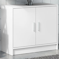 vidaXL Tvättställsskåp vit 63x29x55 cm konstruerat trä