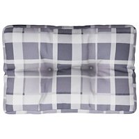 vidaXL Palldyna grårutig 60x40x12 cm tyg