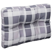 vidaXL Palldyna grårutig 60x40x12 cm tyg