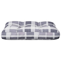 vidaXL Palldyna grårutig 60x40x12 cm tyg