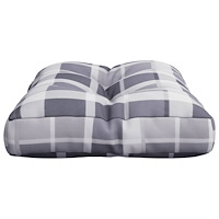 vidaXL Palldyna grårutig 60x40x12 cm tyg