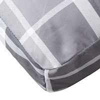 vidaXL Palldyna grårutig 60x40x12 cm tyg