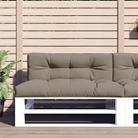 vidaXL Palldyna taupe 120x40x12 cm tyg