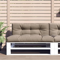 vidaXL Palldynor 2 st taupe tyg