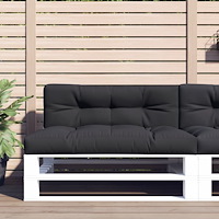 vidaXL Palldyna svart 120x40x12 cm tyg