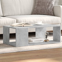 vidaXL Soffbord betonggrå 89,5x48x30 cm konstruerat trä