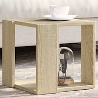 vidaXL Soffbord sonoma-ek 32x32x30 cm konstruerat trä