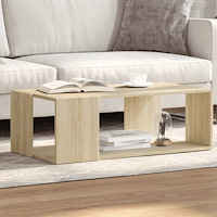 vidaXL Soffbord sonoma-ek 89,5x48x30 cm konstruerat trä