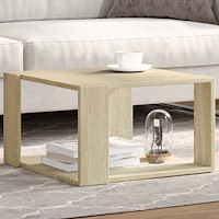vidaXL Soffbord sonoma-ek 51,5x51,5x30 cm konstruerat trä
