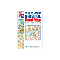 HarperCollins Publishers 50 Miles around Bristol A-Z Road Map