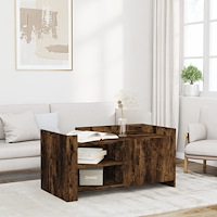 vidaXL Soffbord rökfärgad ek 100x50x50 cm konstruerat trä