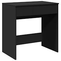vidaXL Sminkbord med spegel svart 73x46,5x120 cm