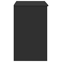 vidaXL Sminkbord med spegel svart 73x46,5x120 cm