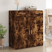 vidaXL Skänk rökfärgad ek 80x42,5x93 cm konstruerat trä