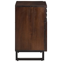 vidaXL Sängbord brun 50x34x60 cm massivt mangoträ