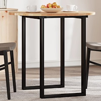 vidaXL Bordsskiva rund Ø80x2 cm massivt akaciaträ