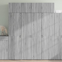 vidaXL Högskåp grå sonoma 80x42,5x185 cm konstruerat trä