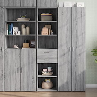 vidaXL Högskåp grå sonoma 45x42,5x185 cm konstruerat trä