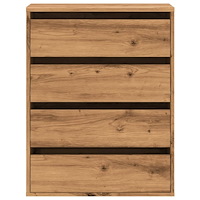 vidaXL Byrå ek 60x41x76 cm konstruerat trä