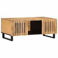 vidaXL Soffbord 100x55x40 cm massivt grovt mangoträ