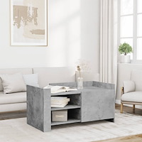 vidaXL Soffbord betonggrå 100x50x50 cm konstruerat trä