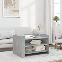 vidaXL Soffbord betonggrå 80x50x50 cm konstruerat trä