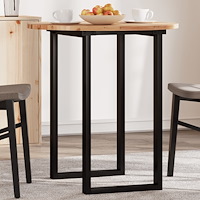 vidaXL Bordsskiva rund Ø70x2 cm massivt akaciaträ