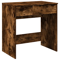 vidaXL Sminkbord med spegel rökfärgad ek 73x46,5x120 cm