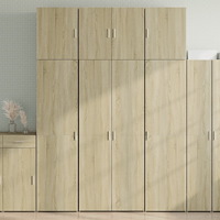 vidaXL Högskåp sonoma-ek 80x42,5x249 cm konstruerat trä