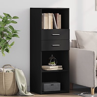 vidaXL Högskåp svart 45x42,5x124 cm konstruerat trä